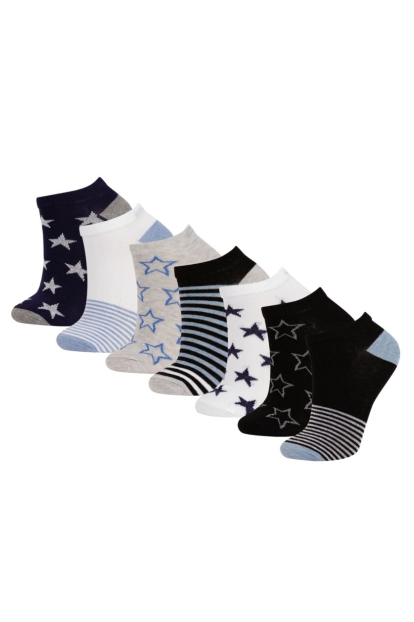 Boys & Teens Karma Boy 7  Piece Cotton Booties Socks