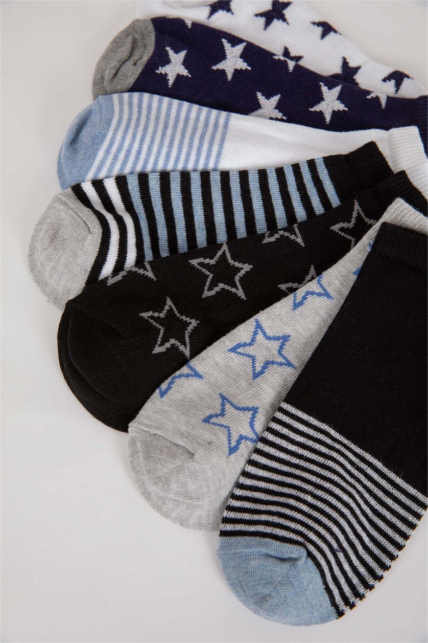Boys & Teens Karma Boy 7  Piece Cotton Booties Socks