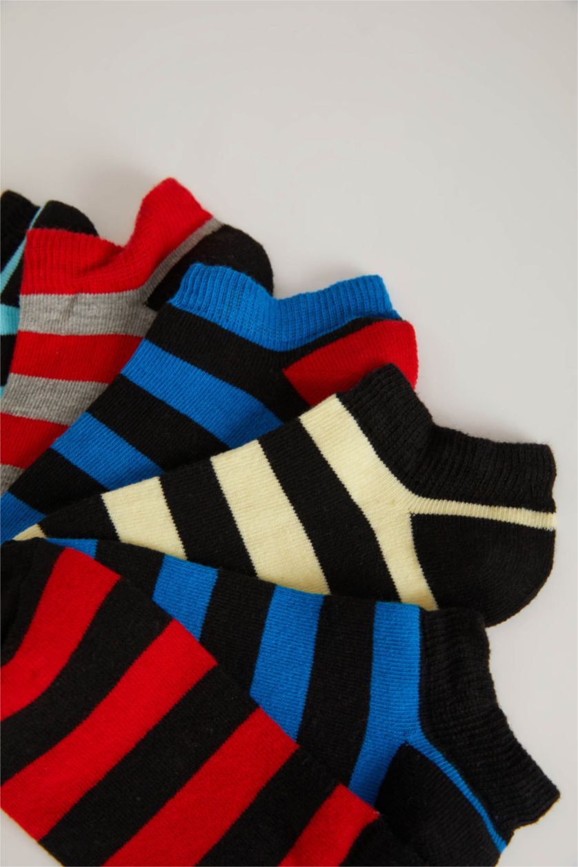Erkek Çocuk - Genç Erkek Karma 7'li Pamuklu Patik Çorap Erkek Çocuk