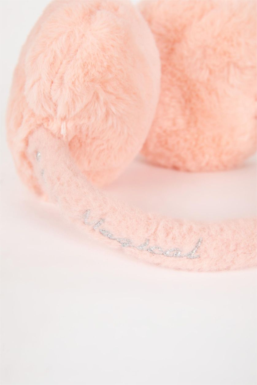 بنات زهري فاتح سماعات بناتي شتوي قطيفة مطرز