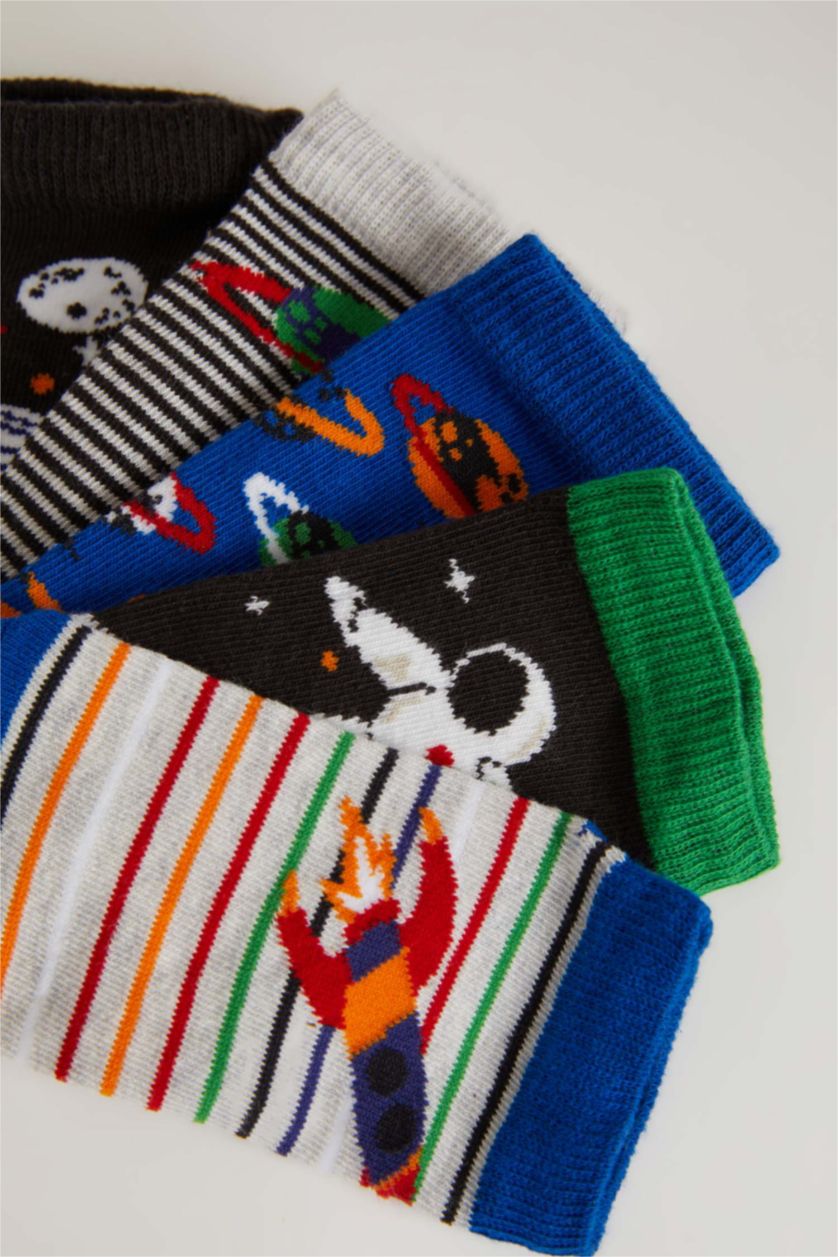 Erkek Çocuk - Genç Erkek Karma Erkek Çocuk 5'li Pamuklu Patik Çorap