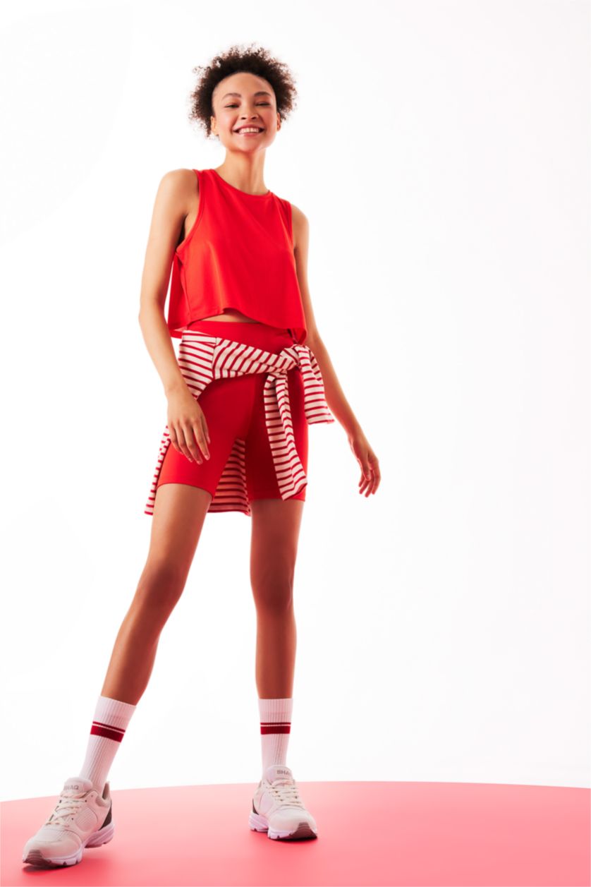 حريمي برتقالي ليجن بايكر رياضي برتقالي من DeFactoFit