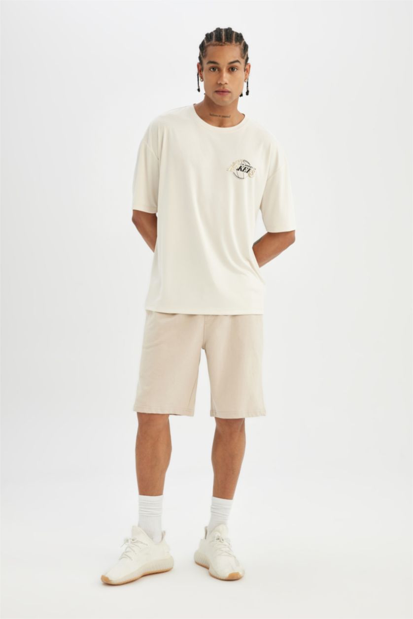 MAN Stone NBA Los Angeles Lakers Licensed Crew Neck T-Shirt