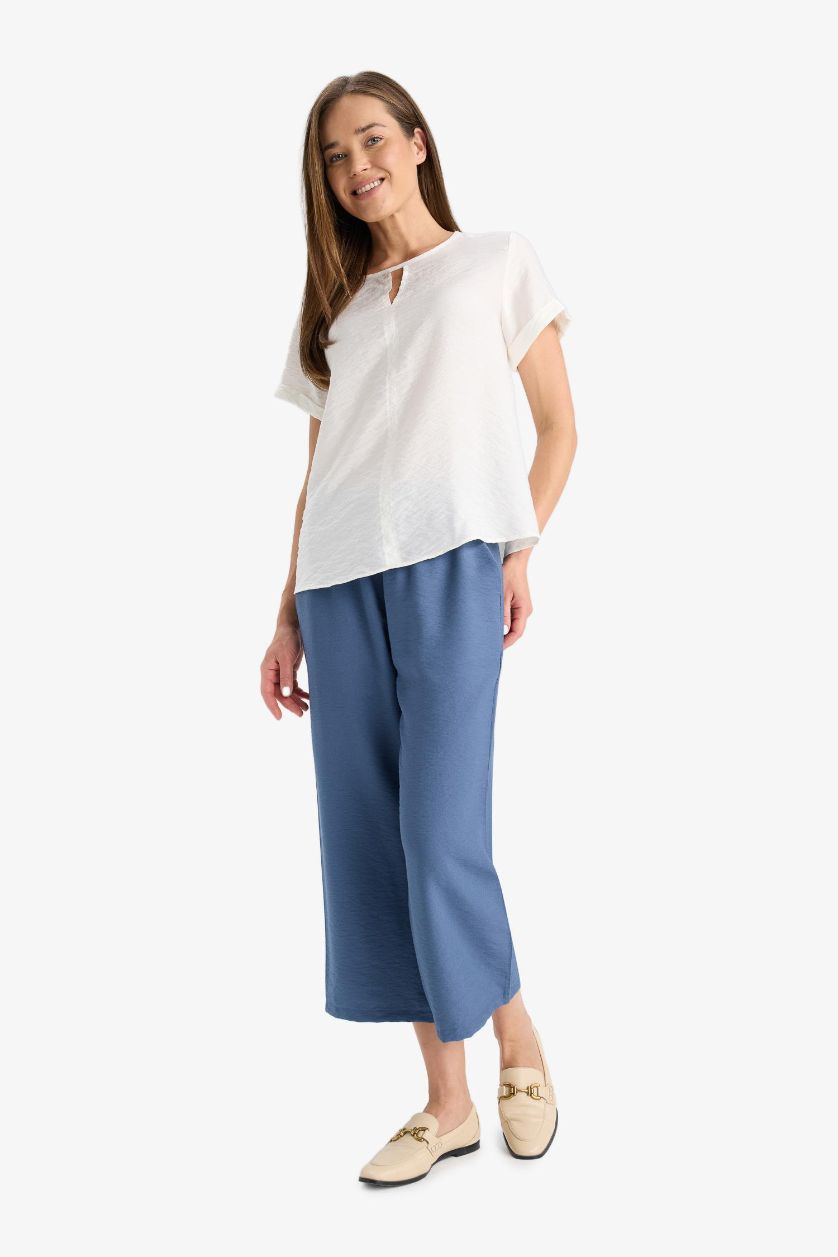 WOMAN Indigo Straight Leg Capri Pants