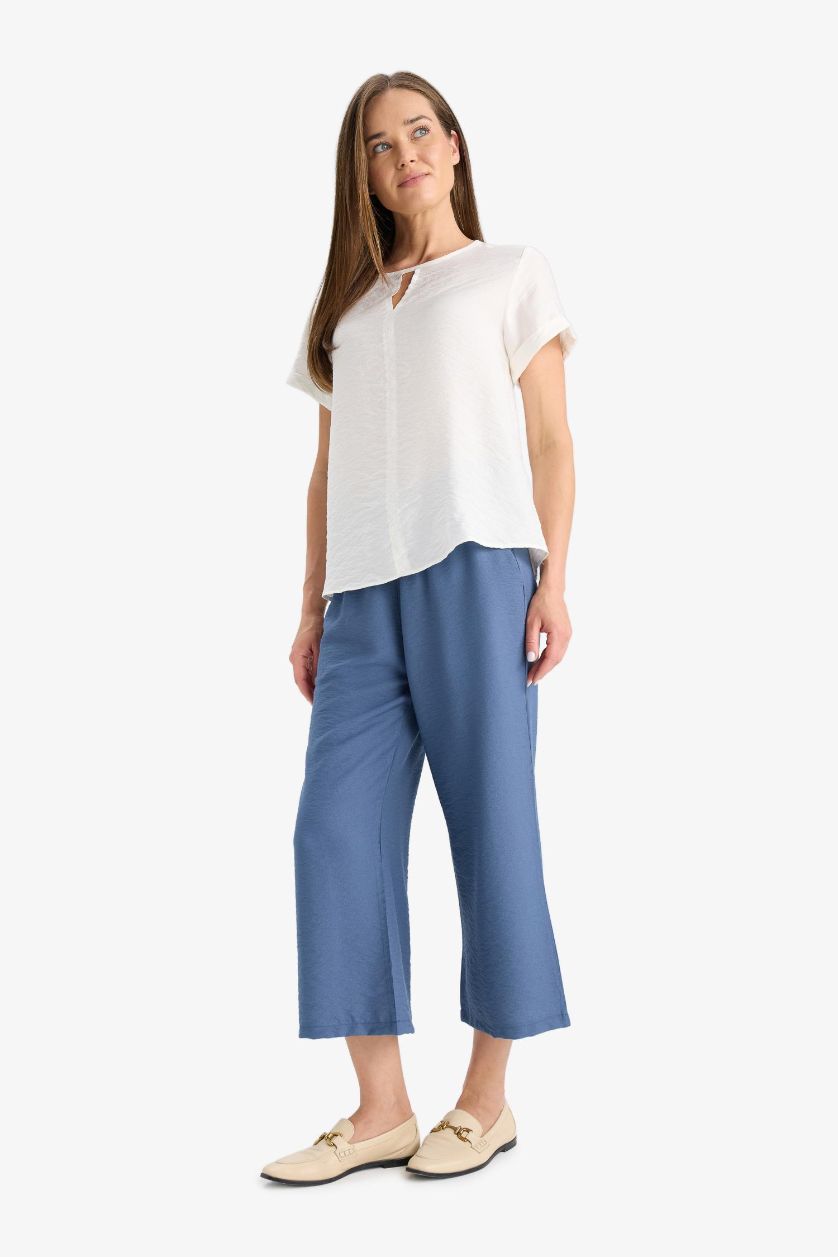 WOMAN Indigo Straight Leg Capri Pants