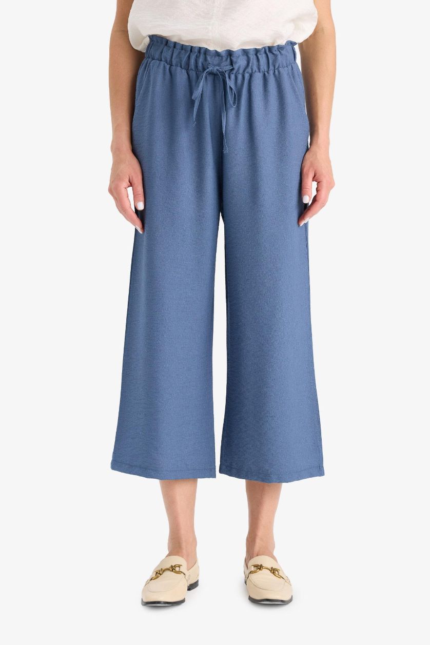 WOMAN Indigo Straight Leg Capri Pants