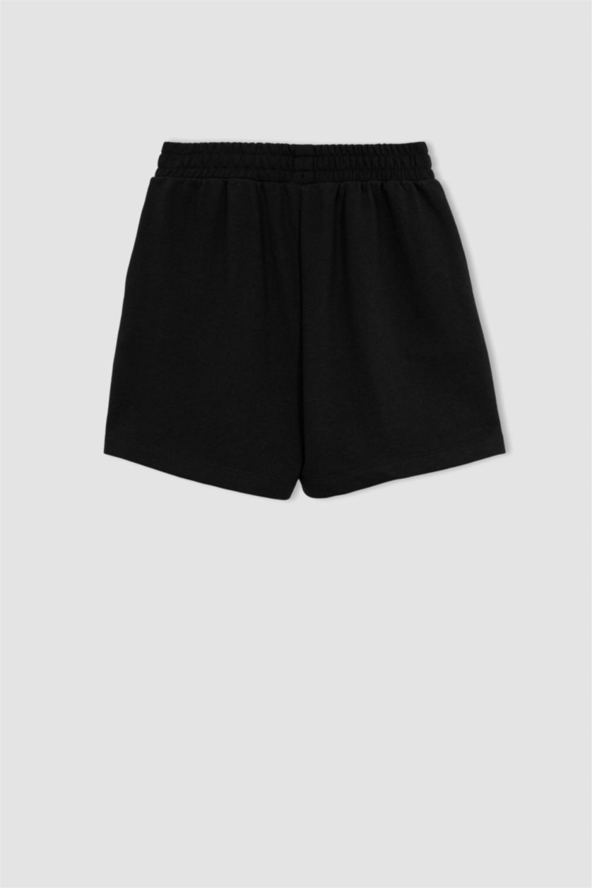 نساء أسود شورت من قماش سميك