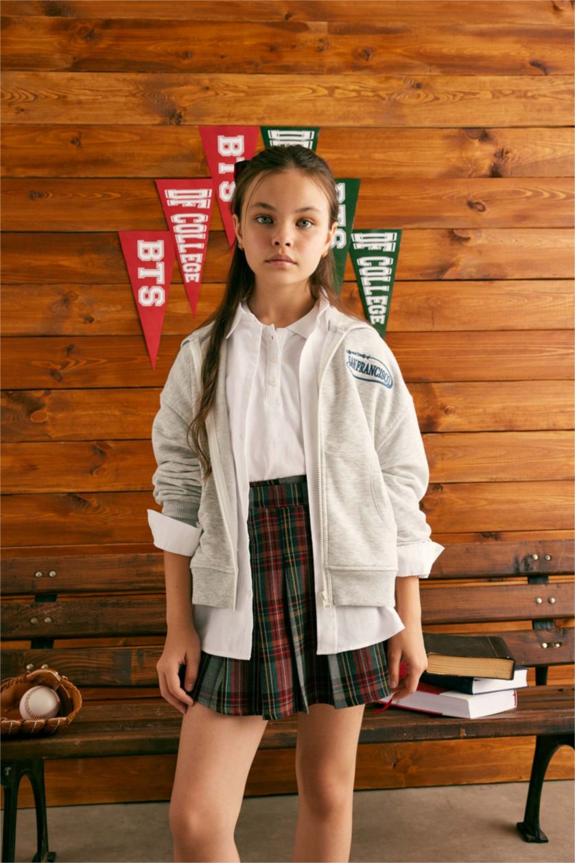 Girls & Teens Grey Melange 2 piece jogger Set