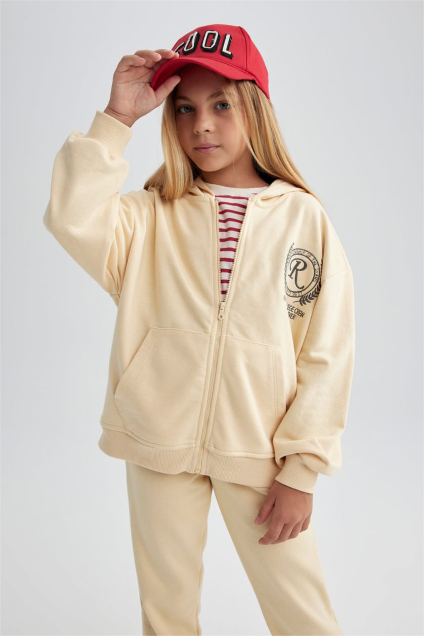 GIRLS & TEENS Light Beige 2 piece Jogger Standard Fit Set