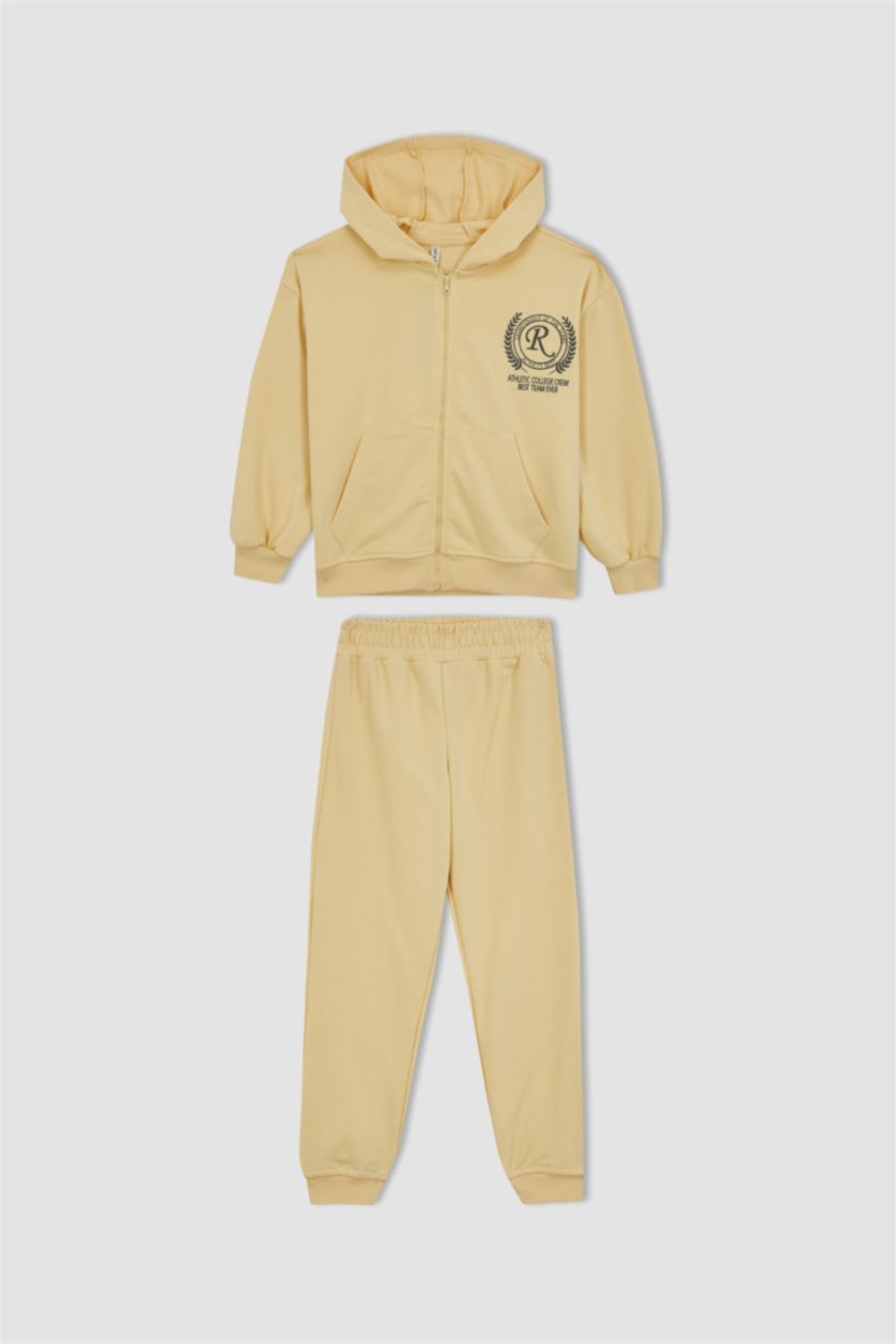 GIRLS & TEENS Light Beige 2 piece Jogger Standard Fit Set