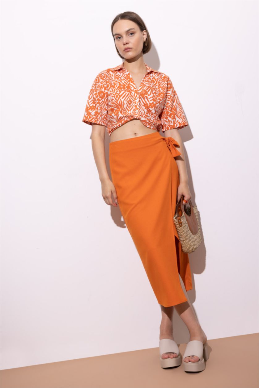 WOMAN Dark Orange Midi