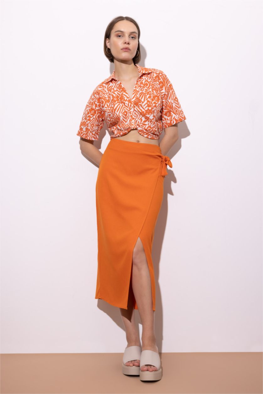 WOMAN Dark Orange Midi