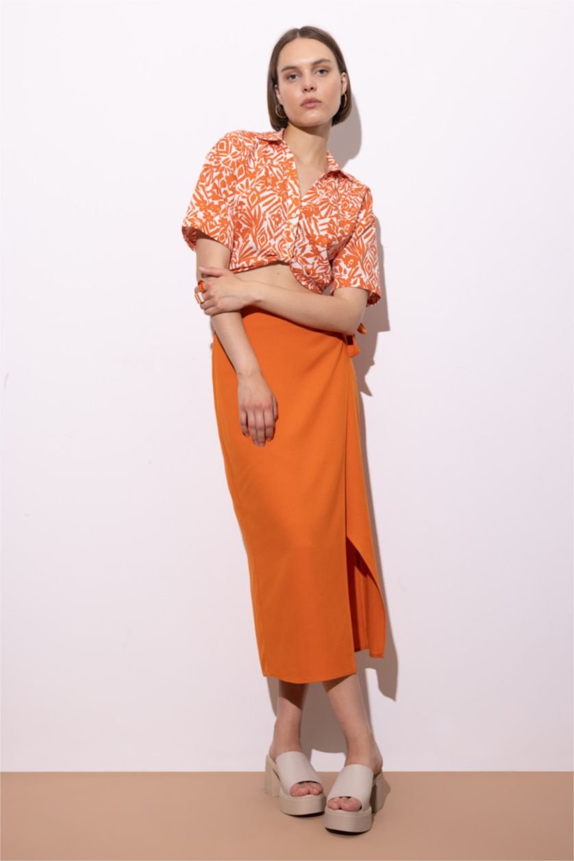 WOMAN Dark Orange Midi