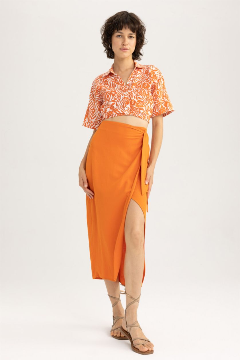 WOMAN Dark Orange Midi