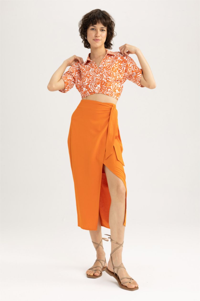 WOMAN Dark Orange Midi