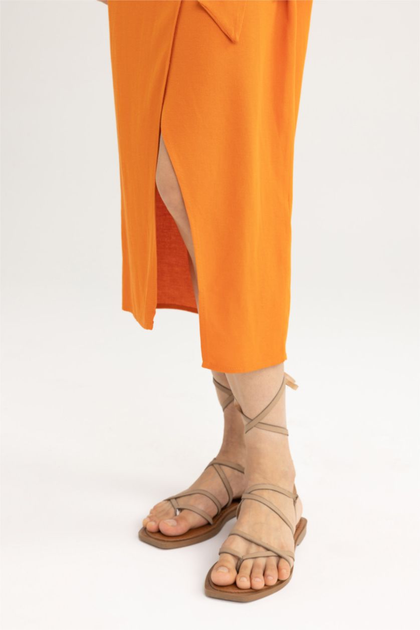 WOMAN Dark Orange Midi