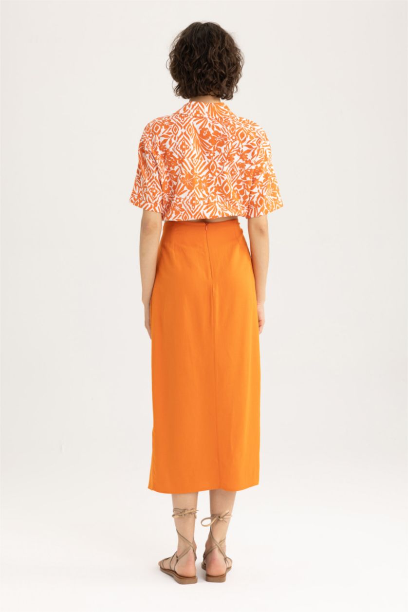 WOMAN Dark Orange Midi