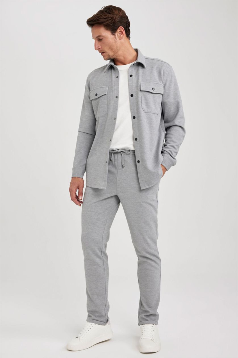 MAN Grey Regular Fit Overshirt