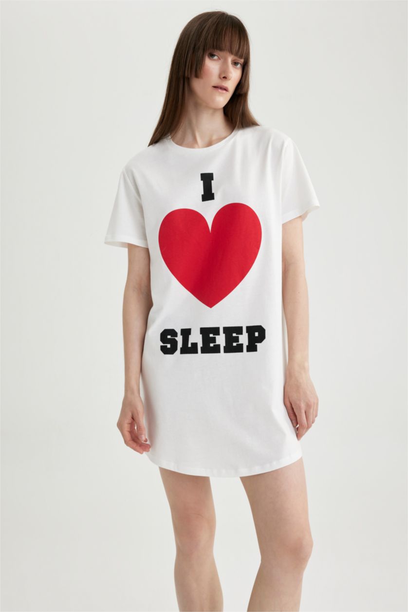 FEMME Écru Robe En Tricot Col rond