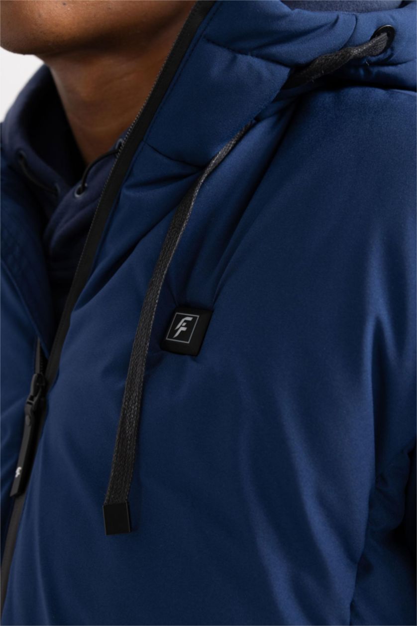 MAN Indigo DeFactoFit Water Repellent Slim Fit Hooded Heated Jacket