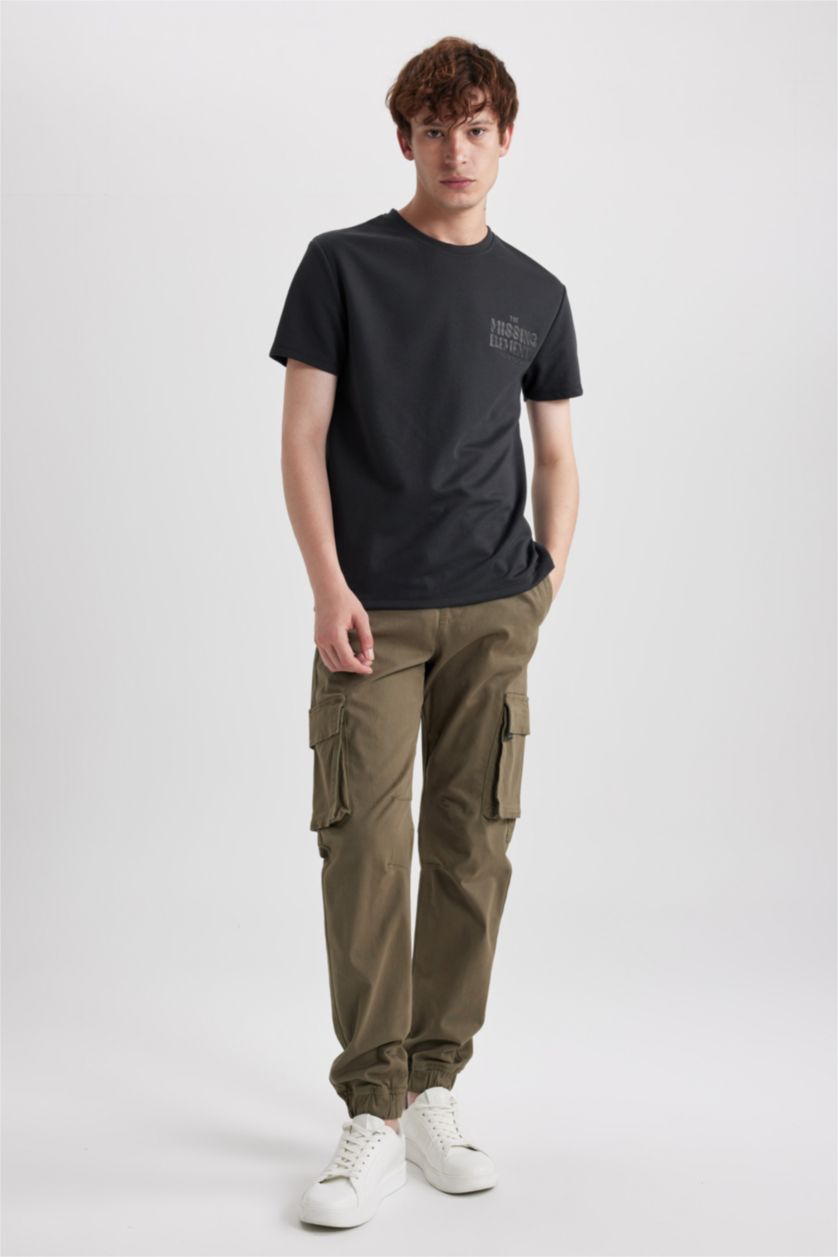 Man Anthracite Regular Fit Short Sleeve T-Shirt