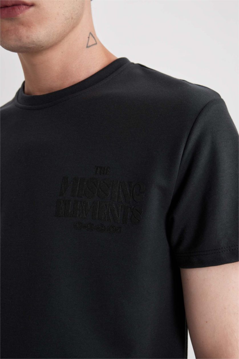 Man Anthracite Regular Fit Short Sleeve T-Shirt