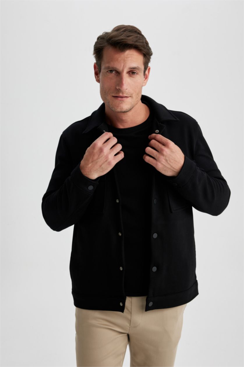 MAN Green Relax Fit Long Sleeve Shirt Jacket