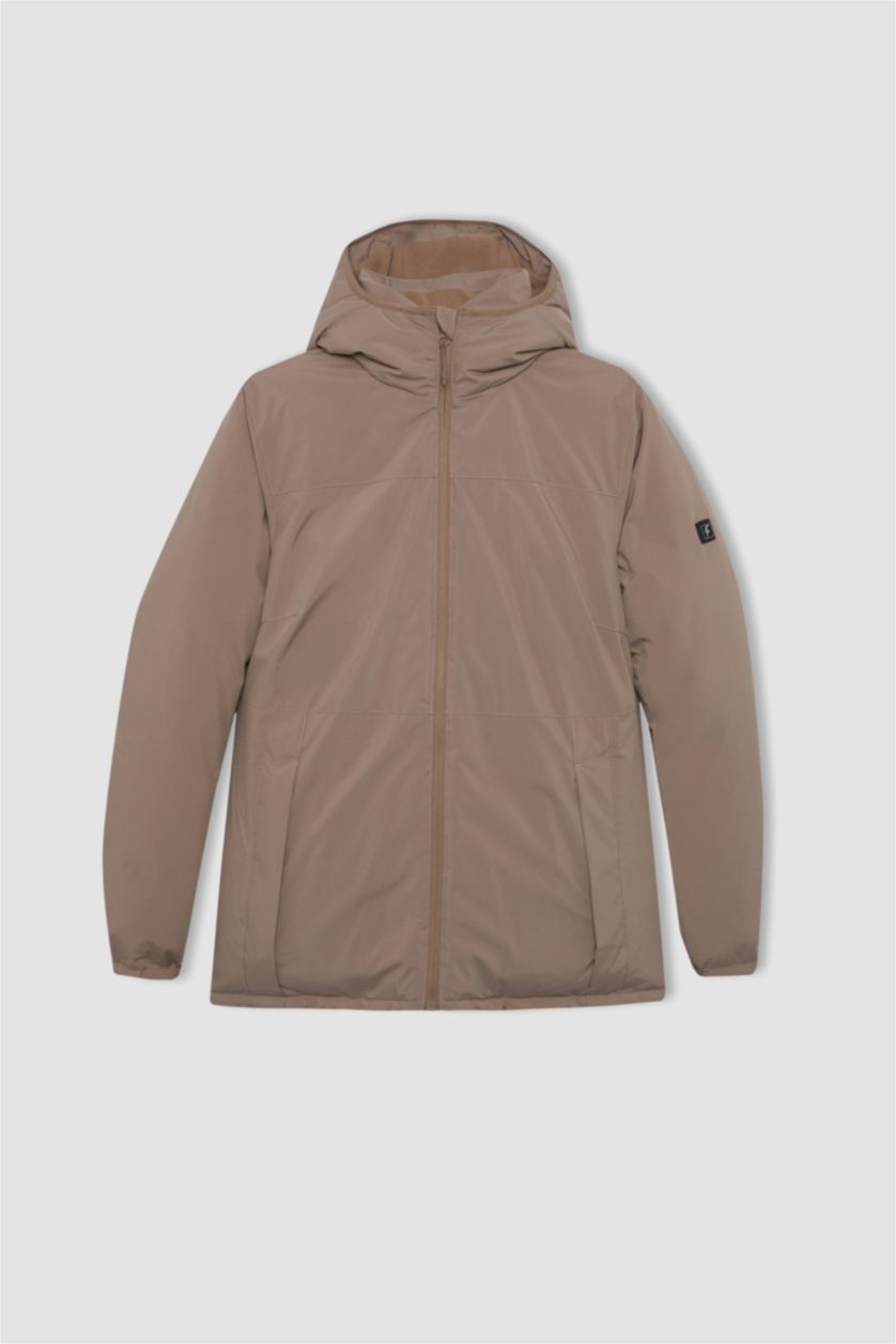 Kadın Vizon Su Geçirmez Fermuarlı Mont