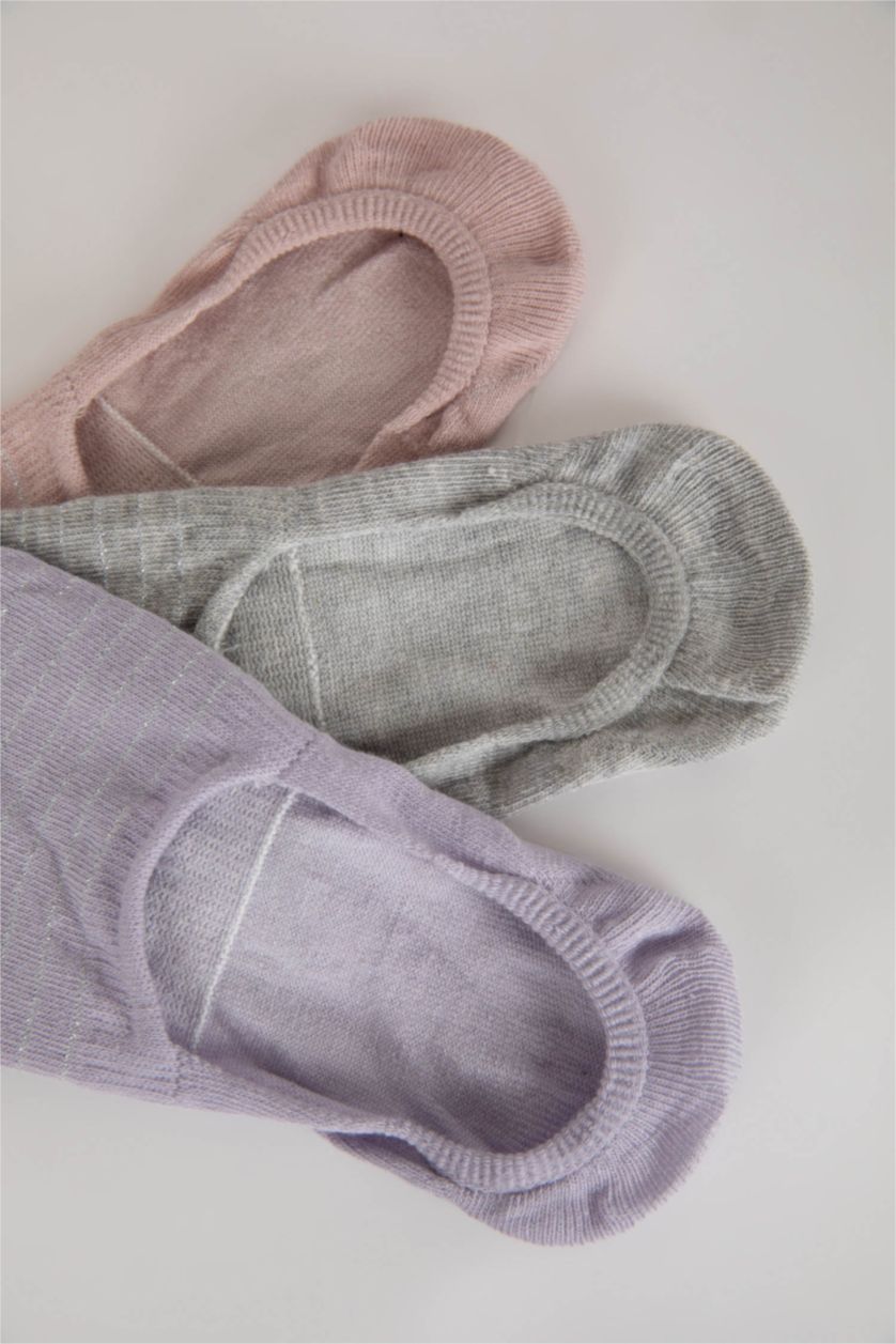 Kadın Karma Kadın 3'lü Pamuklu Babet Çorap