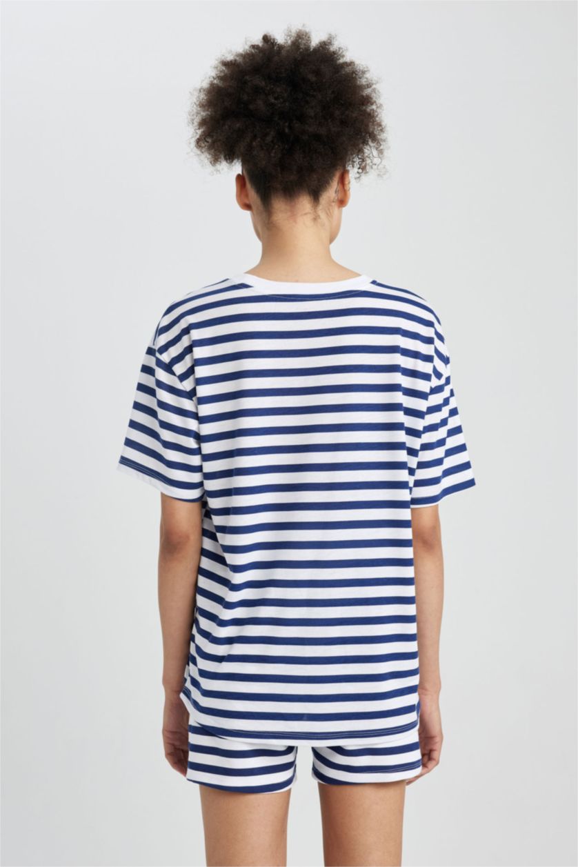WOMAN NAVY Oversize Fit Short Sleeve T-Shirt