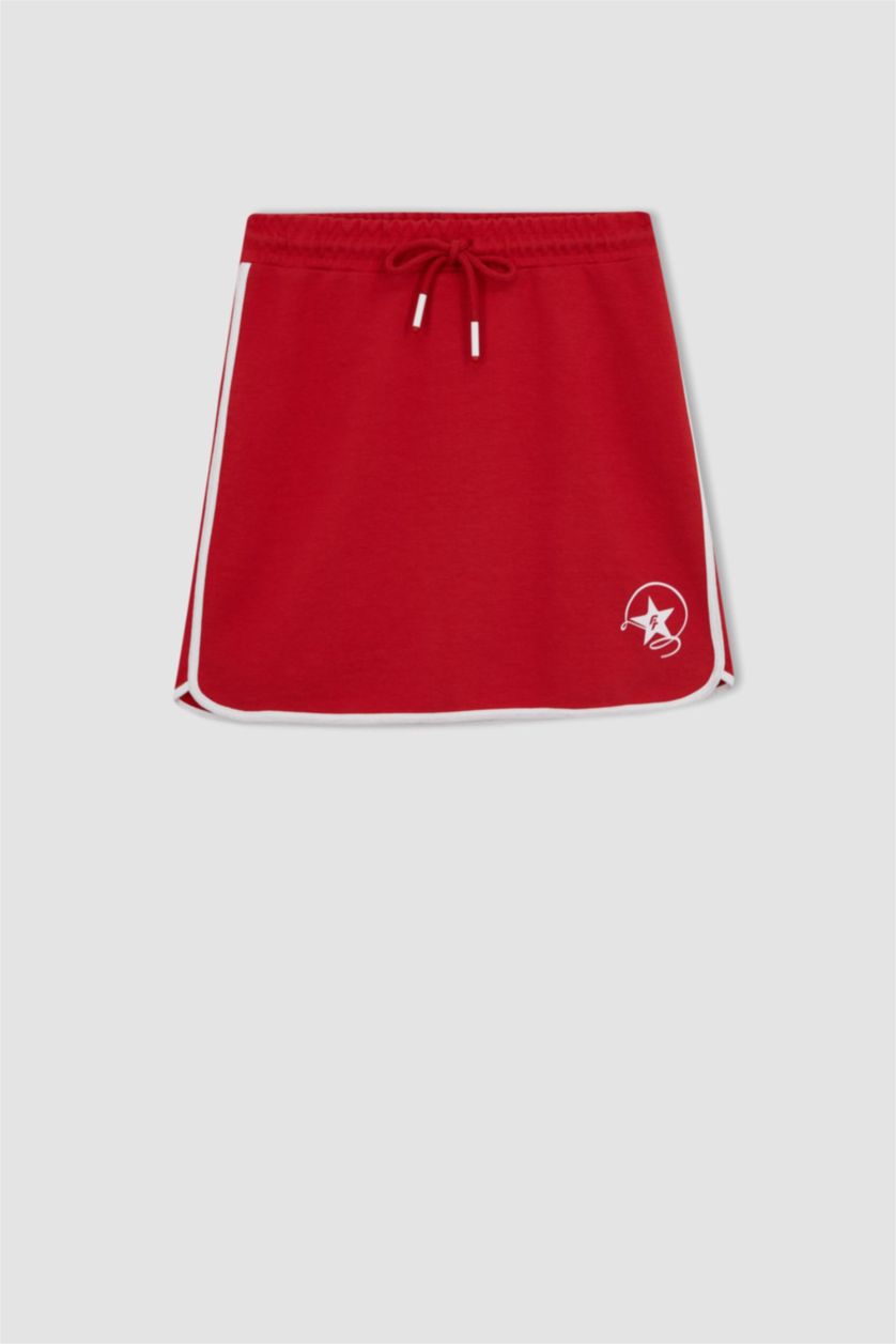 WOMAN Red Standard Fit Mini Skirt