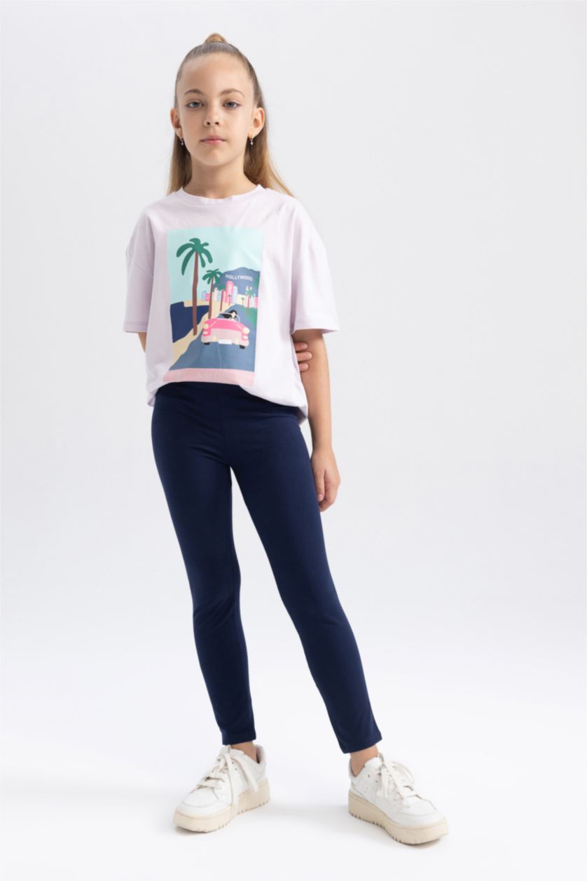 GIRLS & TEENS NAVY Girl Leggings