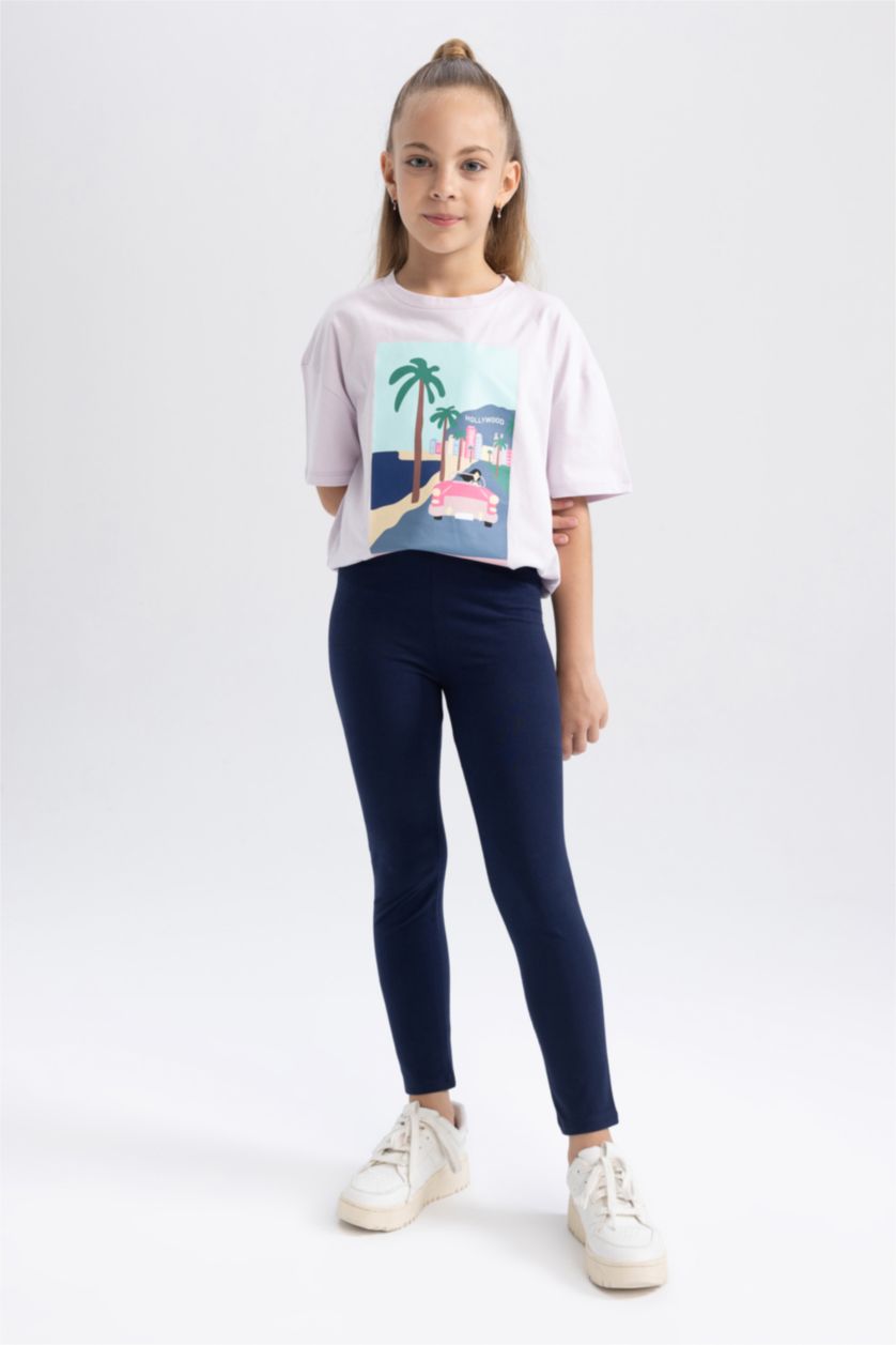 GIRLS & TEENS NAVY Girl Leggings