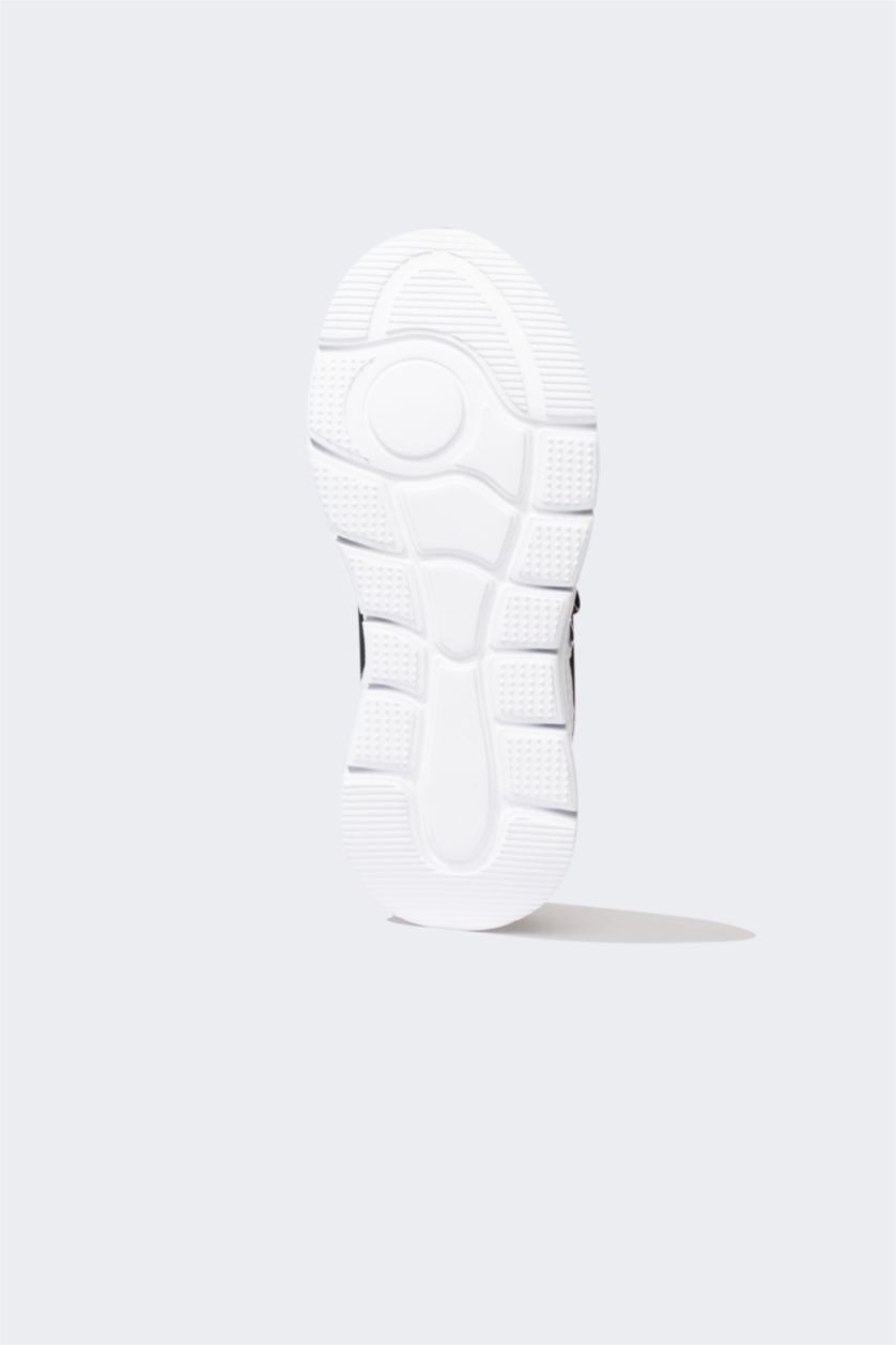 أولادي أسود سنيكرز اولادي برباط وكعب سميك