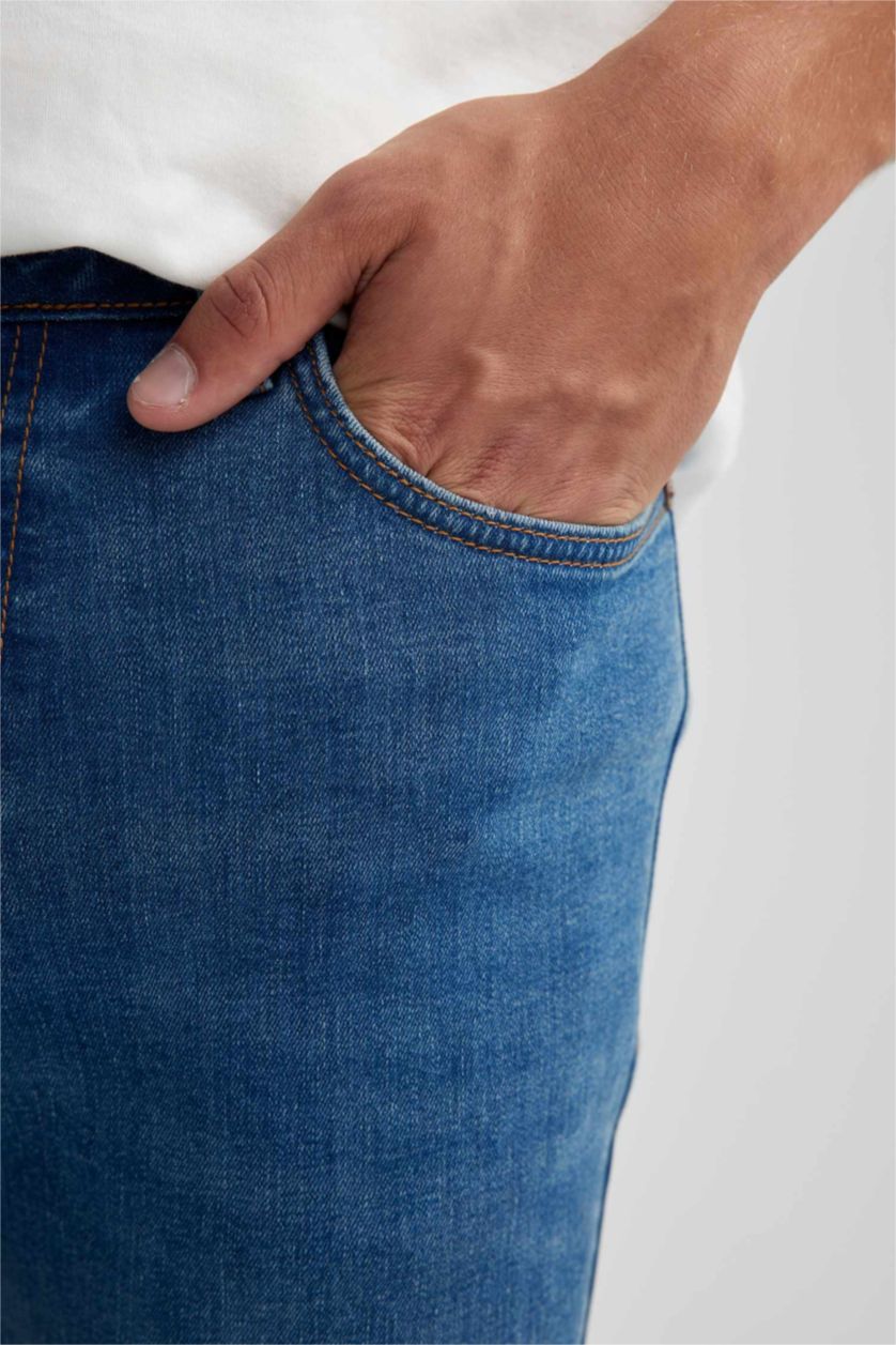 HOMME Bleu Pantalon Jean Pedro Coupe Slim