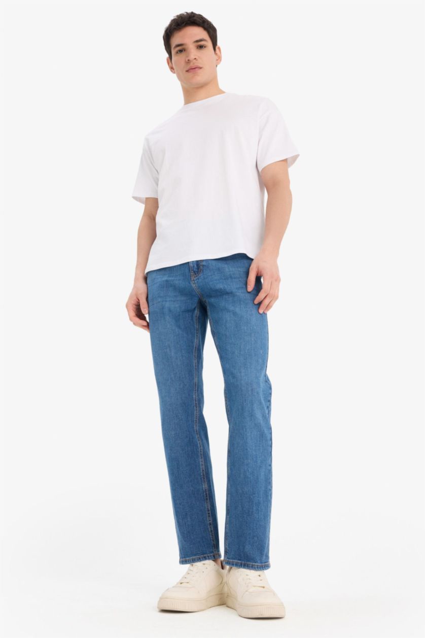 MAN Blue Sergio Regular Fit Trousers