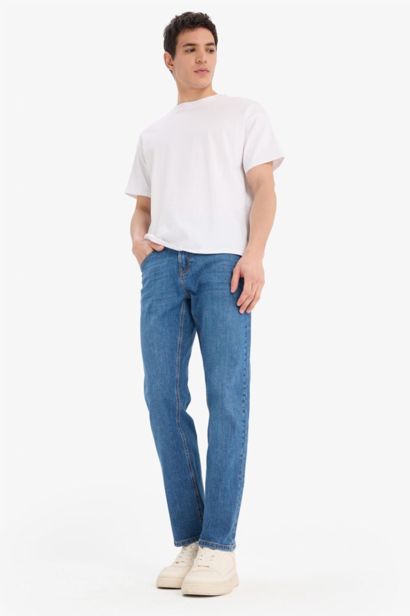 MAN Blue Sergio Regular Fit Trousers