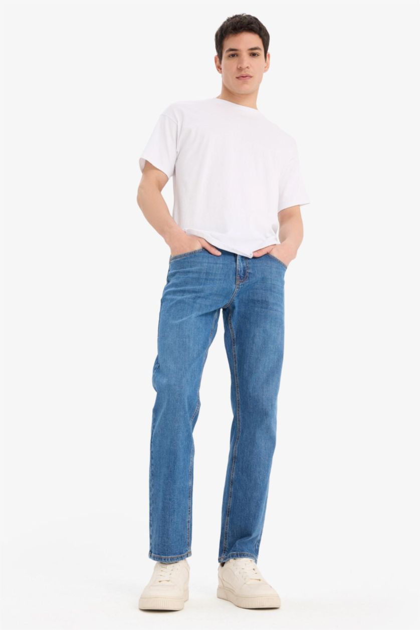 MAN Blue Sergio Regular Fit Trousers