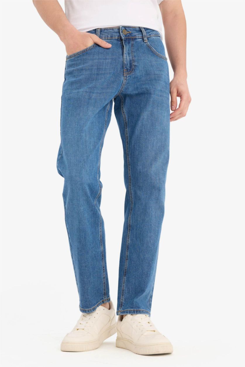 MAN Blue Sergio Regular Fit Trousers