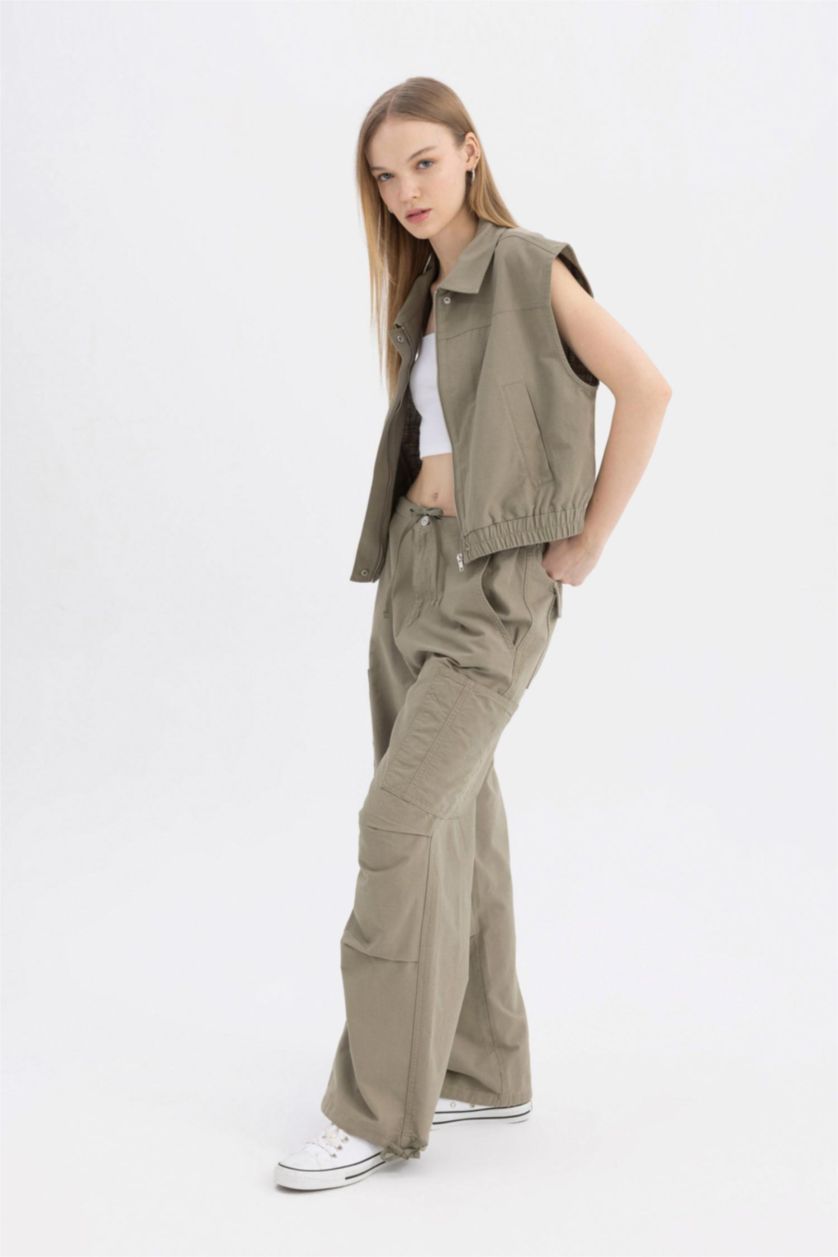 FEMME Vert PantalonParachute La Gabardine