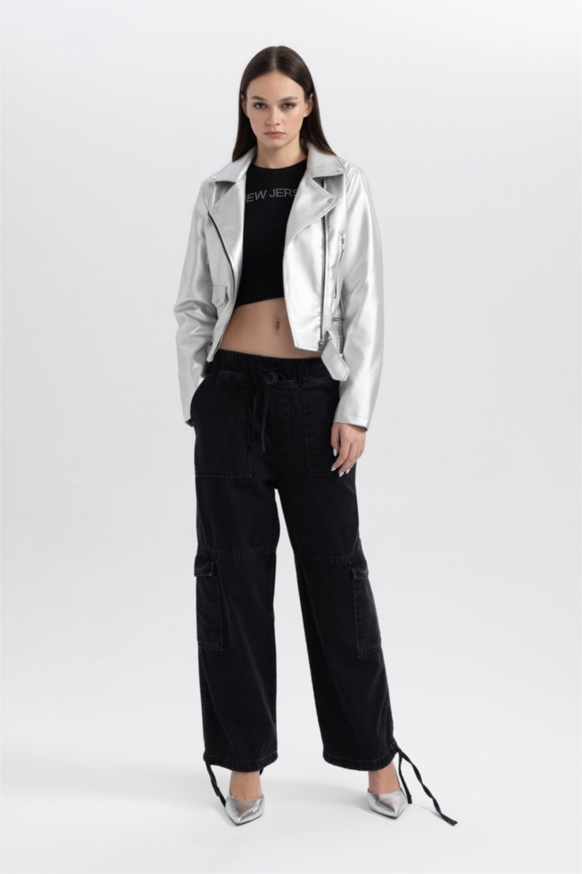 Женщины Черный Брюки джоггеры из 100% хлопка