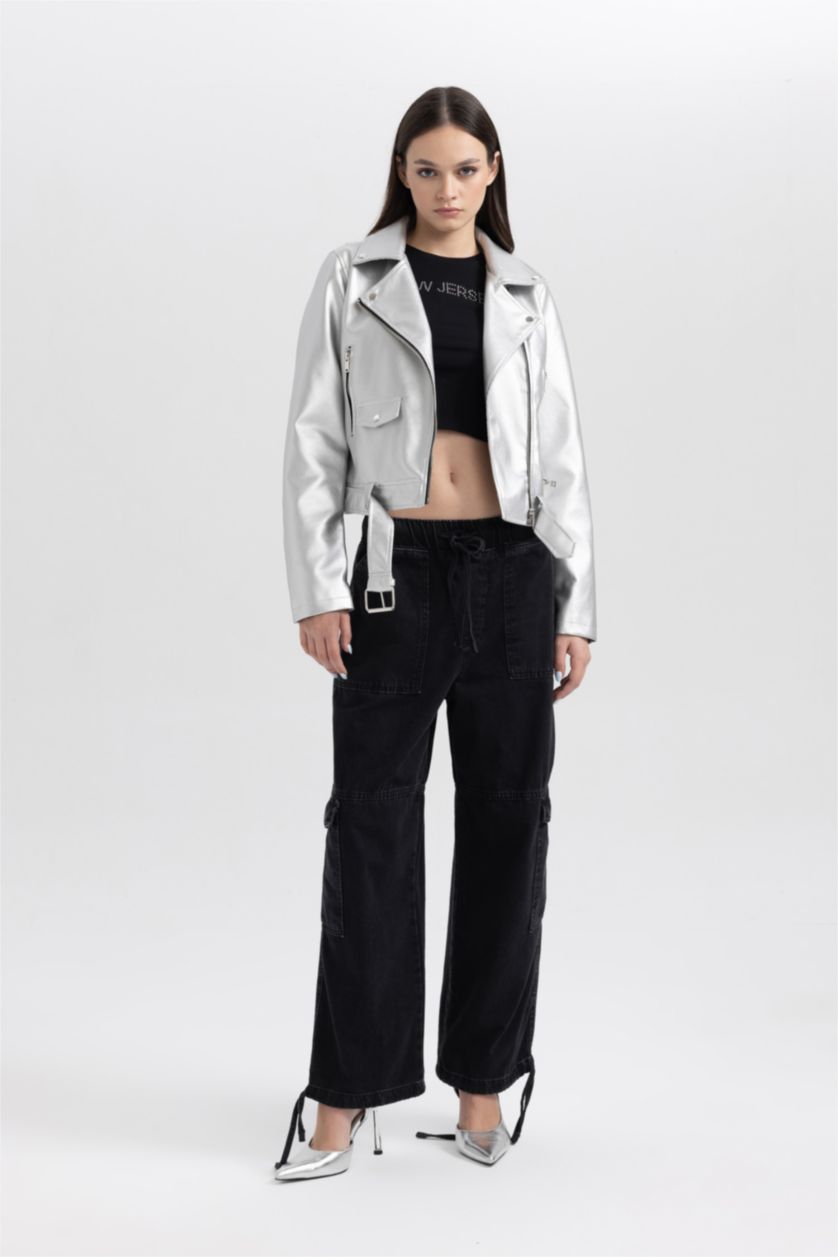 Женщины Черный Брюки джоггеры из 100% хлопка