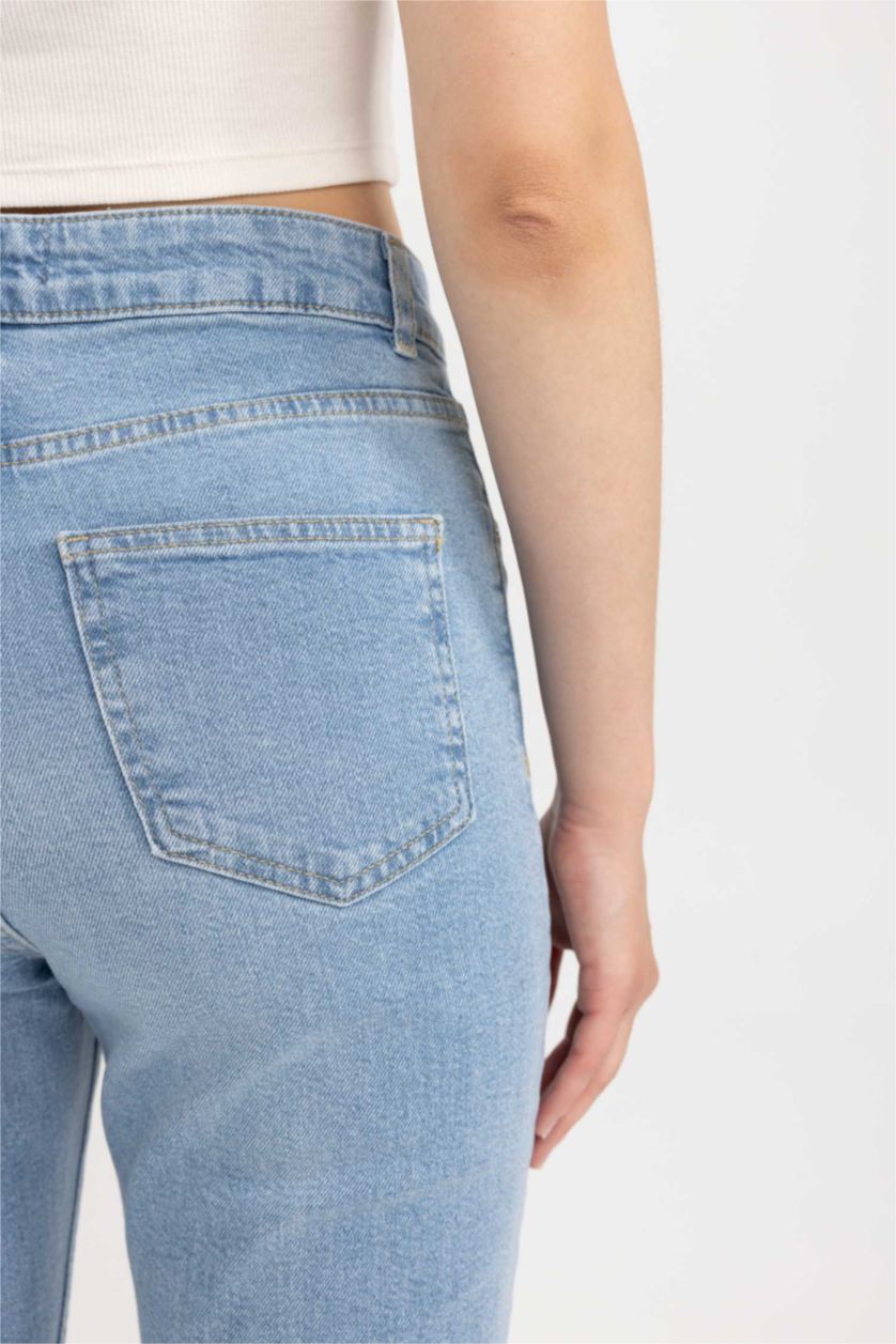 FEMME Indigo Clair Pantalon Denim