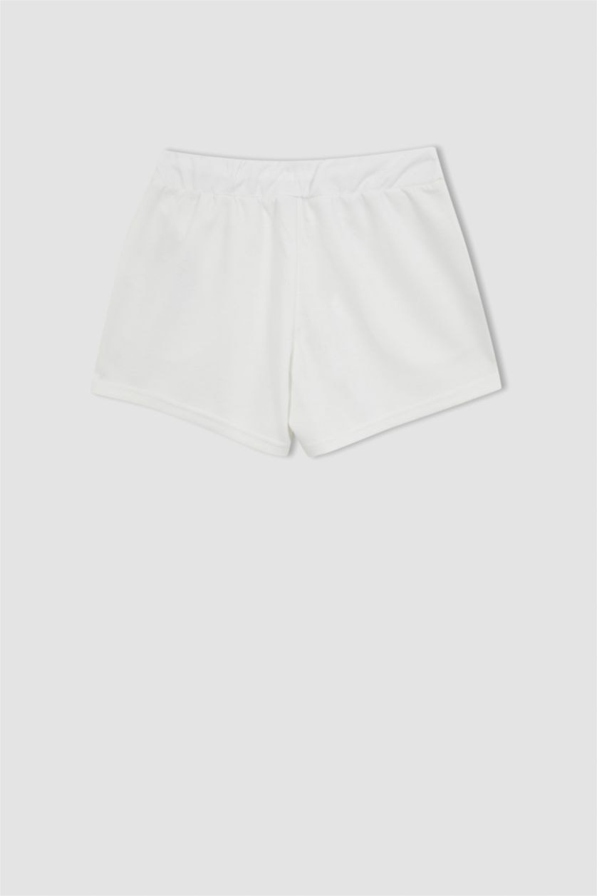 WOMAN White DeFactoFit Standard Fit Sports Short Leg Shorts