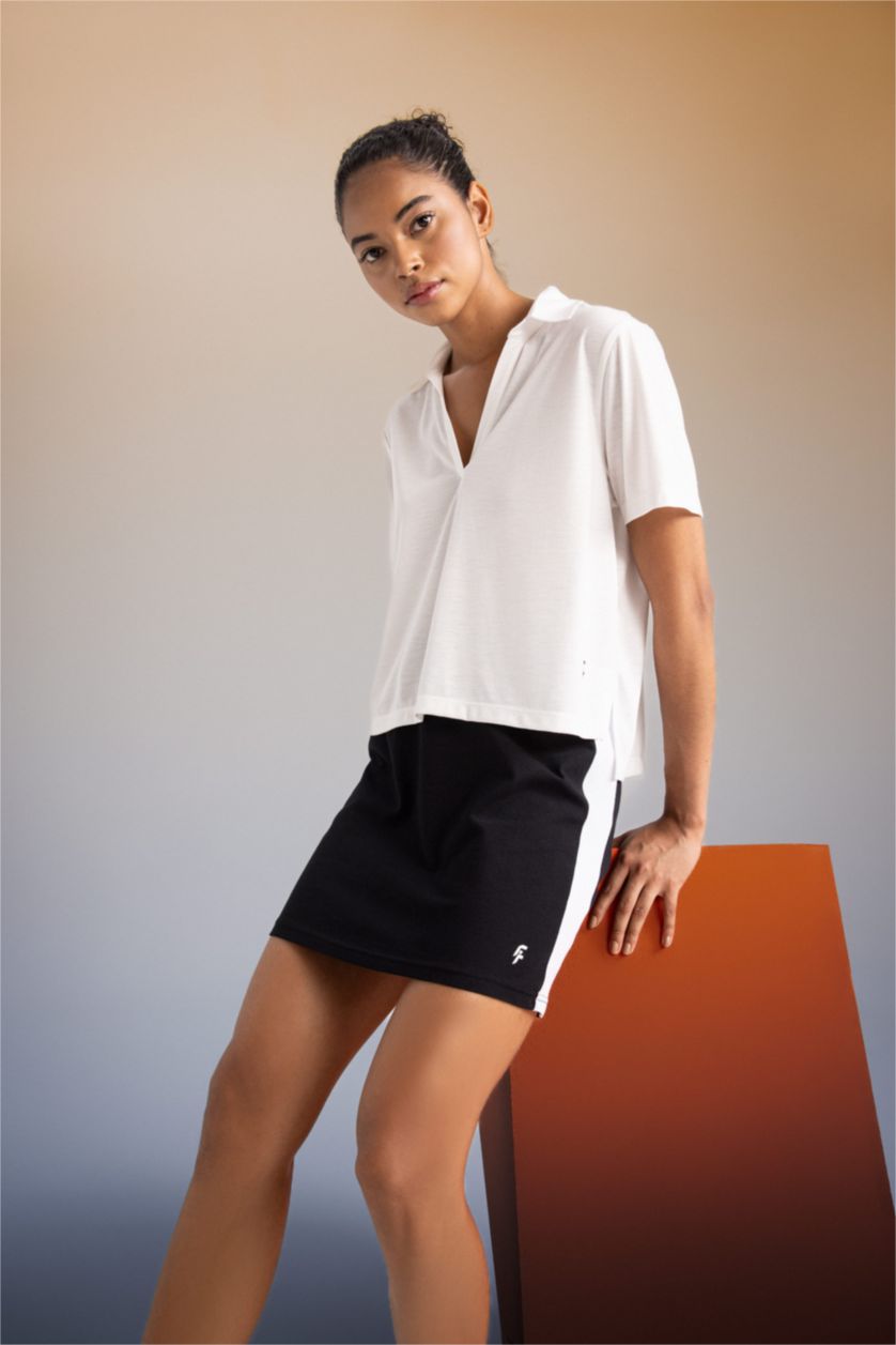 WOMAN Black DeFactoFit Slim Fit Skirt