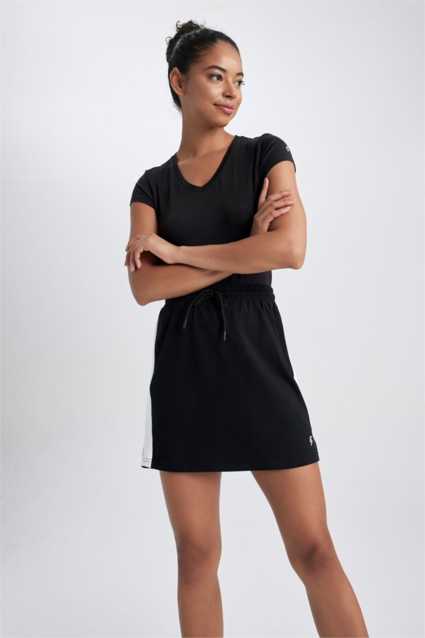 WOMAN Black DeFactoFit Slim Fit Skirt