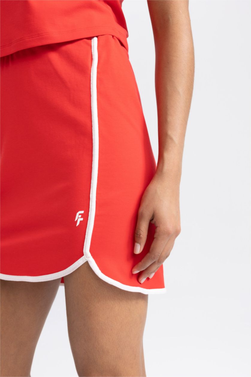 Kadın Kırmızı DeFactoFit Mini Tenis Eteği