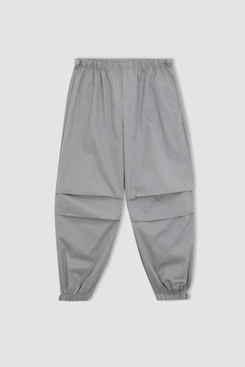 FILLES Gris Clair Pantalon Parachute En Coton Pour Fille