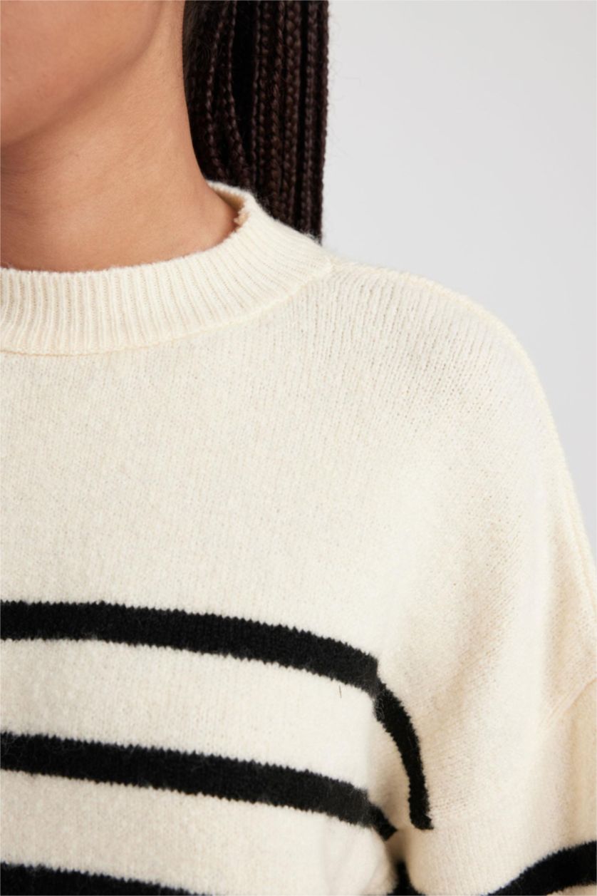 WOMAN Ecru Oversize Fit Pullover