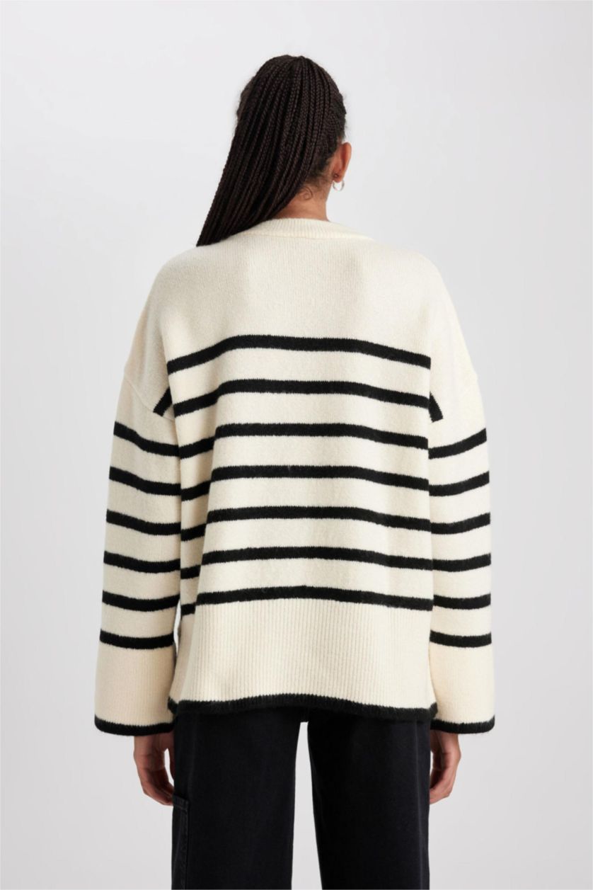 WOMAN Ecru Oversize Fit Pullover